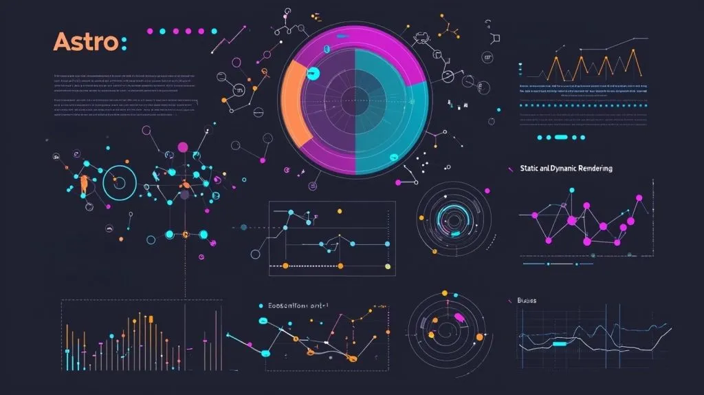 A graphic depicting Server-Side Rendering with Astro.
