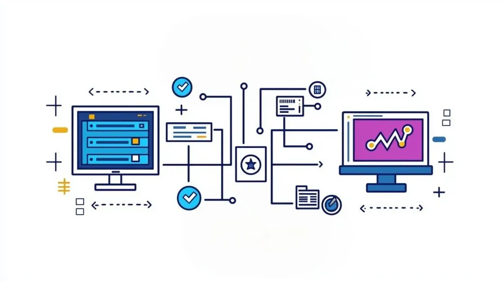 A graphic depicting server-side versions static rendering in web development.