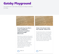 GatsbyJS + headless WordPress playground site